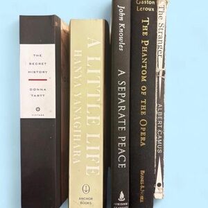 Vintage Book Collection - Black, Cream, and White Covers